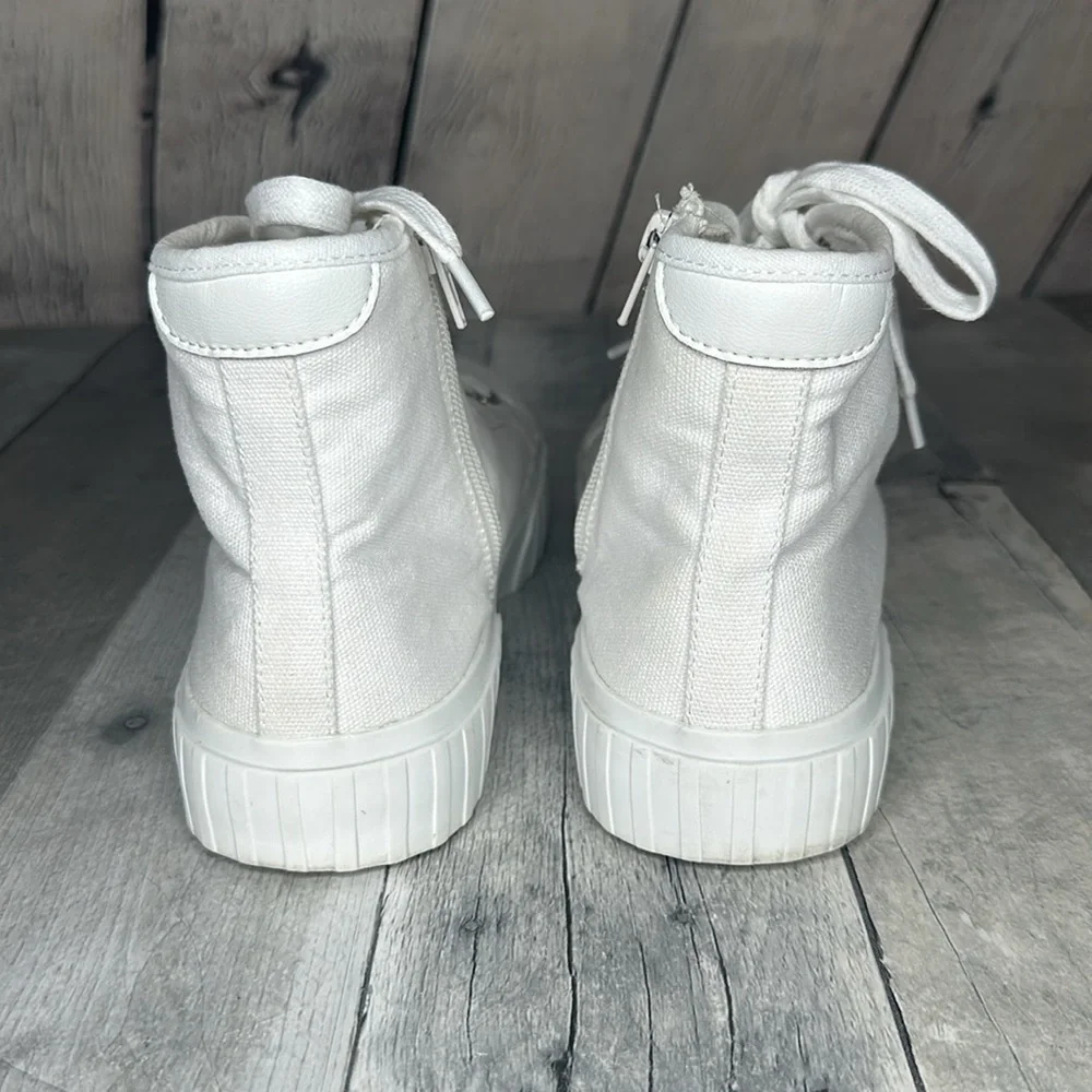 Steve Madden Side Zip High Top Sneakers Size 8.5 - Picture 5 of 8